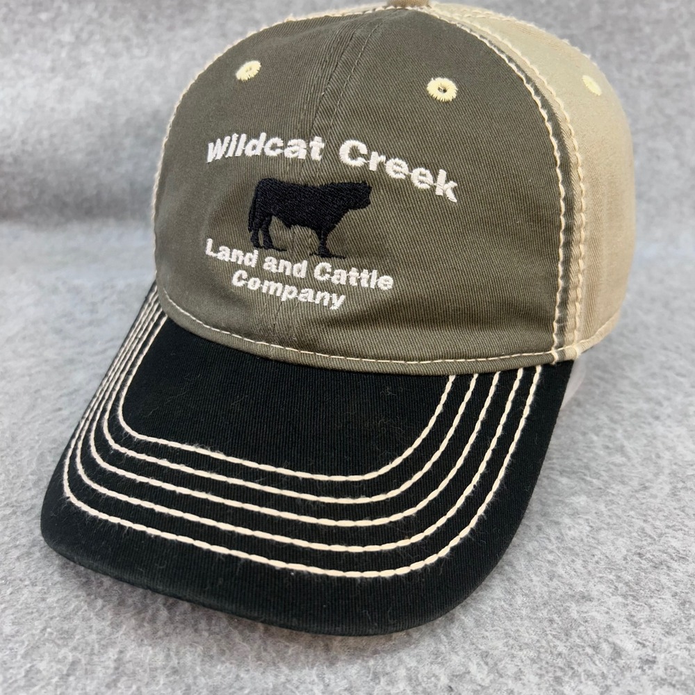Wildcat Creek Land Cattle Co Mens Multi OC Hat Bull Embroidery Adjustable OSFM